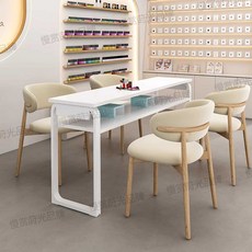 네일 시술 테이블 탁자 인테리어 작업대 매니큐어 네일샵, 1개, 원목색 길이120cm 너비40cm 높이76cm