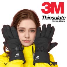 스리크 스키장갑, 블랙, 1개