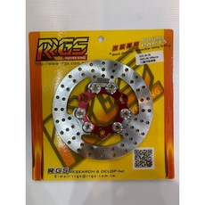 RRGS HONDA車系 DIO’JR 浮動碟盤180mm 白鐵浮動碟盤 (銀/橘/黑/藍/紅/金), 1個, DIO’JR 180mm紅色