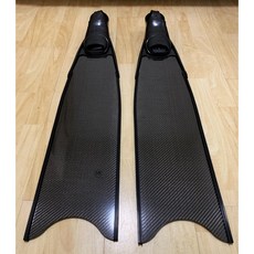 【小島生活】碳纖維長蛙鞋 自由潛水, 黑色,歐規 41-42