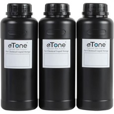 이톤 3X 500ml 암실 화학약품 저장병캡 포함 필름 사진 현상 처리 장비흰색, black