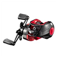 루블리노스 매탈 라인컵 민물 바다낚시 겸용 베이트릴 오른손 모델, 블랙 + 레드