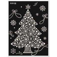 [하루리움] DIY 보석 진주 드릴 페인팅 키트 홈데코 인테리어 장식 세트, ZZH001, 1개, 30*40cm