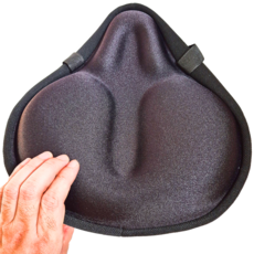 [모든 자전거 호환가능] 무통증 자전거 안장 쿠션, 1개