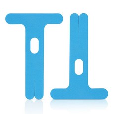 運動護肘肌貼肘部保護肌肉貼健身瑜伽防磨肌內效貼布透氣彈力繃帶, 藍色【T型護肘款】 六片, 1個