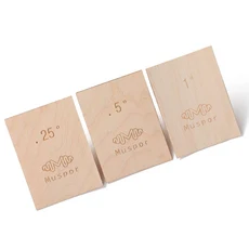 3pcs 기타 넥 심 휴대용베이스 플레이트 도구 메이플 우드 보호 0.25/0.5/1도, 01 3pcs