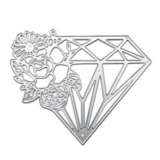 로즈 다이아몬드 메탈 커팅 다이 스텐실 DIY 스크랩북 앨범 종이 카드 템플릿 몰드 엠보싱 공예 장식