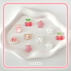 통통 체리 친구들 귀여운 파츠 세트(10p) 신발 악세사리