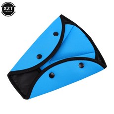 자동차 벨트 삼각형 조절 앵커 목 보호대 앉은 자세, blue