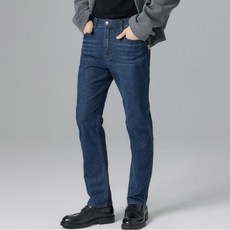 [뱅뱅] 남성 라이크라 커버핏 데님_네이비