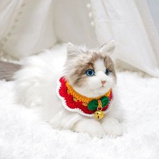 고양이 로봇 ai 효도선물 반려 펫 부모님, E. 리퀴드 캣 프론 포지션 레드 스카프