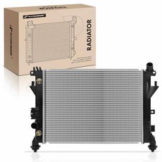 A-Premium 변속기 오일 쿨러가 있는 엔진 냉각수 라디에이터 어셈블리 폰티악 솔스티스 2006-2009 및 새턴 스카이 2007-2010 2.4L 교체 # 19130