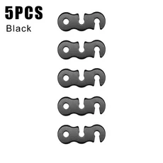 야외 등산 Abseil 35KN 소형 로프 Lappet 장비 캠핑 휴대용 원본, 04 Black 5PCS