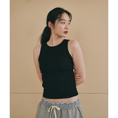 [오끼뜨] OGGITT 베이직 코튼 캡 내장 나시 블랙