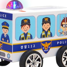 출동하는 경찰차 4인용 종이인형놀이
