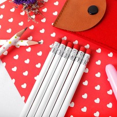 2B 연필 세트 6자루 12자루 케이스 초등 필기 선물, 1개, 6-12자루세트-육각형