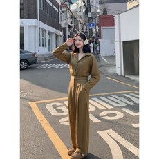 JAJU 브라운 여 라이트 링클 팬츠 J122301011_P383726345 531907