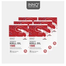 이노헬스 크릴 오일 Inno Health Antarctic Krill Oil 1500 Superba2 30caps, 6개, 30정