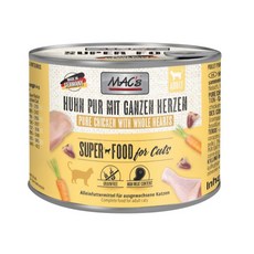 德國 MAC’s 馬克 無穀主食罐200g 貓罐頭, 1個, 雞肉+雞心