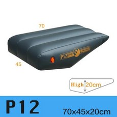 차량용 휴대침대 차박침대 에어매트 자동차 전면 경사 패드 팽창식 매트리스 스툴 쿠션 뒷좌석 간격 자율 주행 여행 용품 액세서리, 3) P12A, 1개