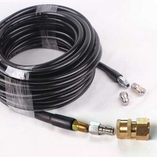 배관청소 호스 고압 살수기 청소 세차 배수관, U. 5m 연결 m22 기계구 +2개 쥐머