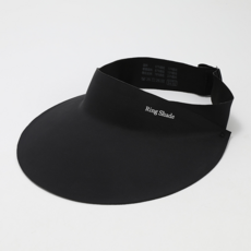 Ring Shade 防曬空頂帽 UPF50+ 加大帽檐, 黑色