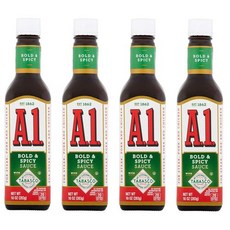 A.1. 볼드 & 스파이시 소스 10온스 유리병 (4개 팩) A.1. Bold & Spicy Sauce Bottle 10 Oz (Pack of 4), 1개