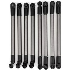 8개 금속 링크 로드 세트 플라스틱 엔드 업그레이드 교체 부품 110 275mm 휠베이스 원격 조종 크롤러 카 RC 액세서리, 8개 금속 링크 로드 세트 플라스틱 엔드 업그레이드 교