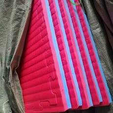 매트리스 놀이방 인테리어 블랙 양면 거실 매트 바닥 그레이 mxm (최소4개이상), I. 수출용 빨간색과 파란색 잔디 매트개