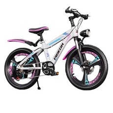 여아 입문용 두발자전거 20인치 저학년자전거 18인치, 18 인치, Q. 핑크 (일체형 휠+7단)