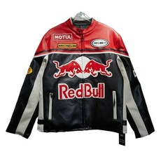 레드불자켓 라이딩 페라리 가죽 레자 오토바이 자켓 라이더, C. L, A. 빨간색