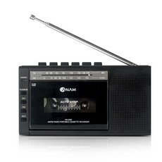 아남A37 블랙 카세트 녹음기 플레이어 MP3 라디오