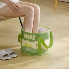 妃雪森 便攜折疊 宿舍好物 加高足浴盆, 1個, 小號-無蓋兒童款-高24cm*ø30cm,【保溫免加熱】