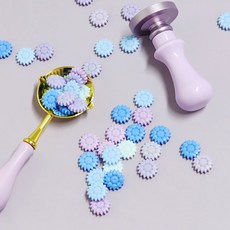 플라워 실링왁스 100개 세트 보라 계열, 1