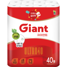 Giant Ultra40大容量捲筒衛生紙 27m, 40捲, 1袋