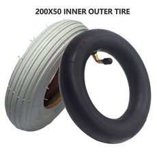 8 인치 200X50 휠체어 전동 어 회색 내부 50 외부 200 앞바퀴 풍선, inner outer tire, 1개
