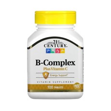 21세기센트리 B 컴플렉스 플러스 비타민 C 타블렛, 1개, 100정