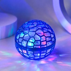 LED 부메랑 플라잉볼 RGB 회전 야외 비행 어린이장난감 매직볼 라이트볼, 1개, 블루