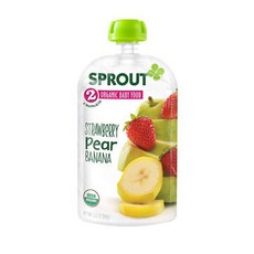 스프라우트 어린이 스무디, 1개, 딸기 + 배 + 바나나(Strawberry + Pear + Banana)
