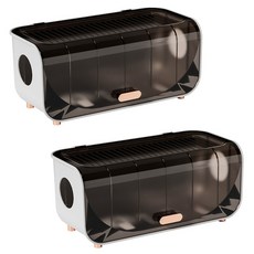 리빙준 오픈 멀티탭정리함, 2개, 브라운