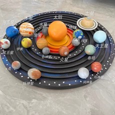 태양계 3D 모형 행성 지구 천체 과학 우주 입체 회전 세트, 행성만-18개