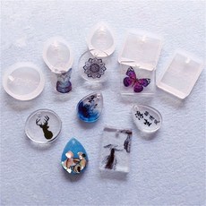 레진아트/실리콘몰드/메달몰드, 타원, 1개