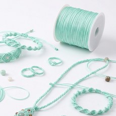 앙플러스 단단한 나일론 매듭실 팔찌 매듭끈, 민트, 1개