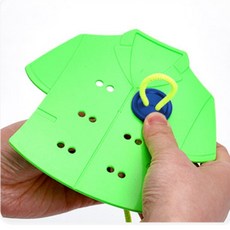 유아 단추끼우기 실꿰기 감각 발달교구 어린이집 소근육발달 완구 어린이집 교구, 단추/실꿰기 세트, 1세트