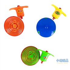 小胡玩具 彈跳飛碟燈光陀螺 (1入), 1個, 隨機不挑款