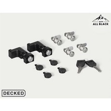 DECKED 黑四驅ALL BLACK 抽屜鎖，工具櫃防盜鎖，四驅鎖定，堅固耐用，安全可靠, 1個, ND抽屜鎖 6件裝