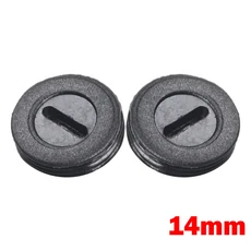 전기 해머 그라인더 핸드 용 2개 13-22mm 블랙 카본 브러시 홀더 캡 커버 교체 부품, 01 14mm