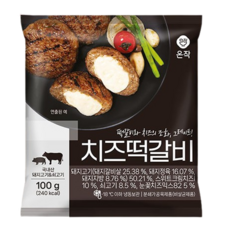 온작 치즈떡갈비 100g, 6개