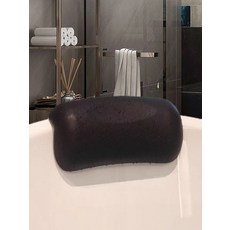 욕조 목욕 베개 머리받침 스파 방수 미끄럼방지, C_TX-X12 블랙, 1개
