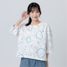 慵懶動物們布花上衣MAJ311，柔軟舒適，可愛動物印花，寶寶上衣首選